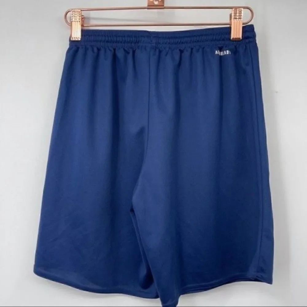Adidas Condivo 18 training shorts girls large BoxN sz 13 to 14Y blue soccer